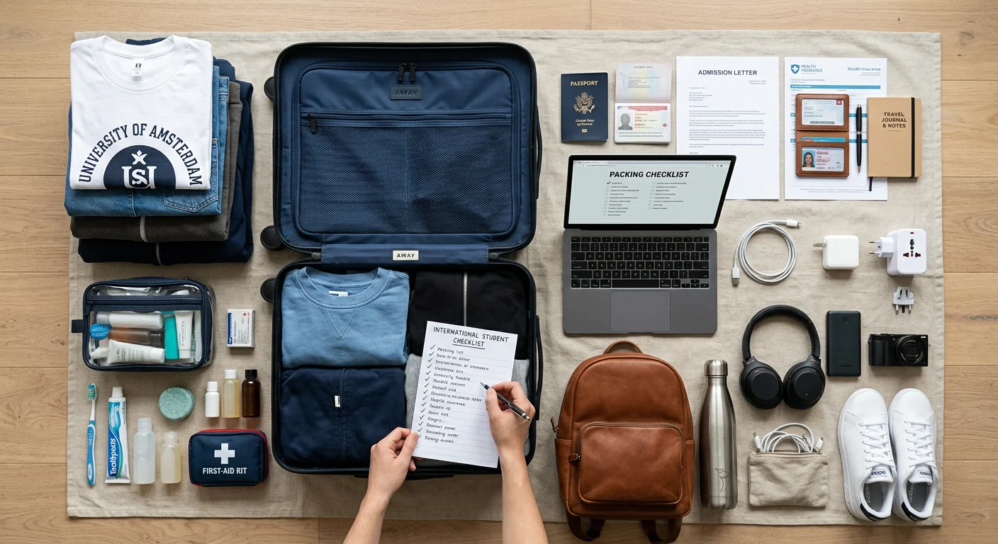 Packing list definitivo 2026: Qué empacar para estudiar en el exterior
