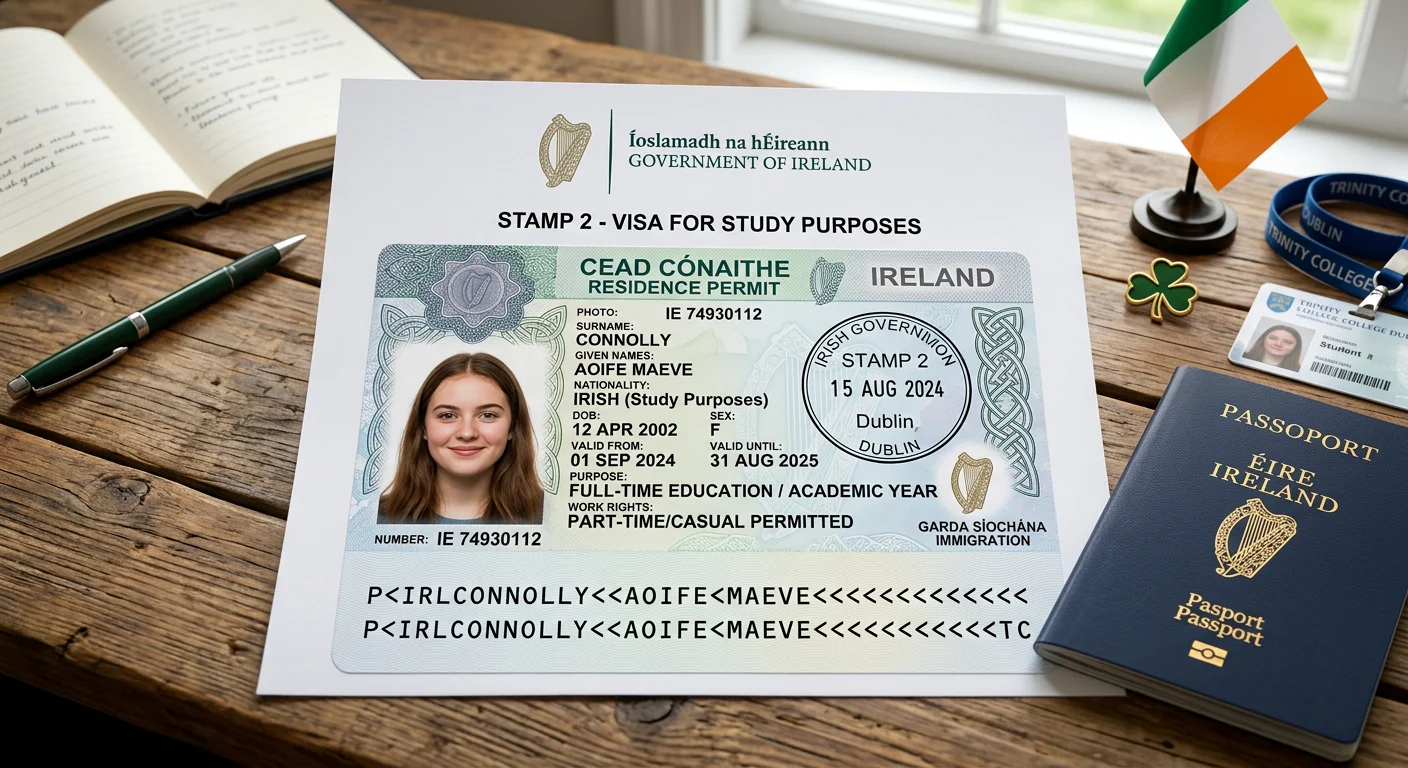 Visa de estudiante Irlanda (Stamp 2): Guía paso a paso 2026