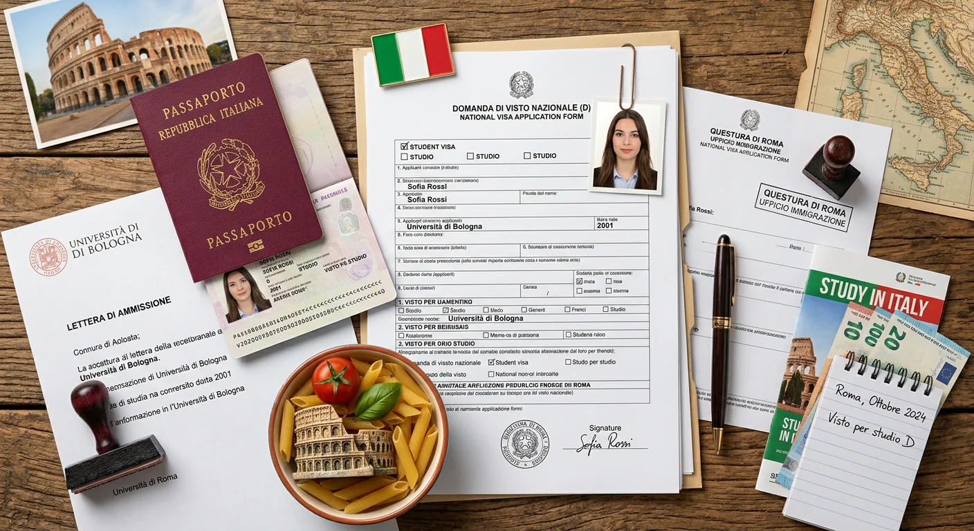 Visa de Estudiante para Italia (Tipo D): Guía Completa 2026