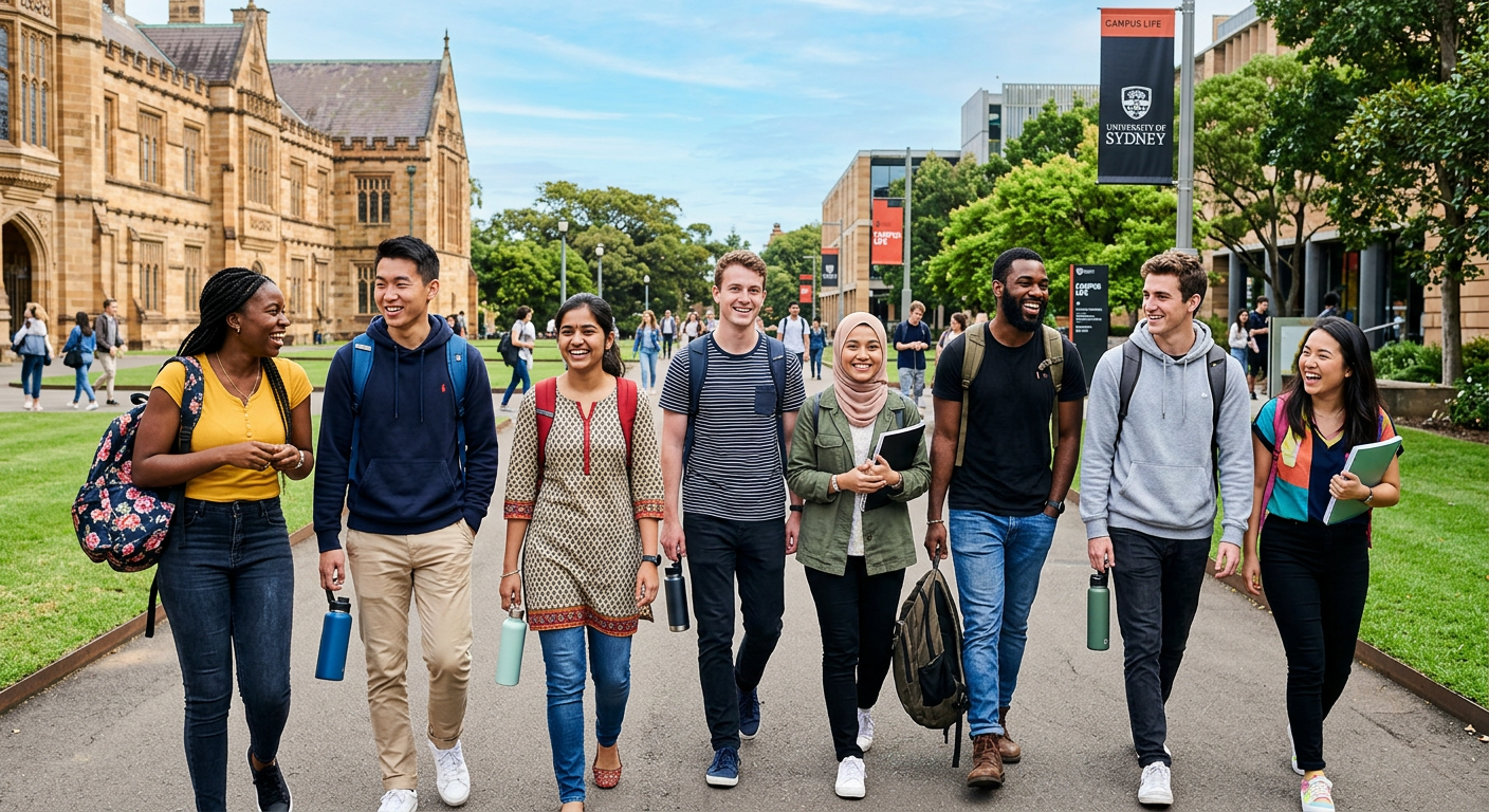 Estudiante en su alojamiento internacional